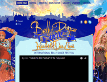 Tablet Screenshot of bellydanceholyland.com